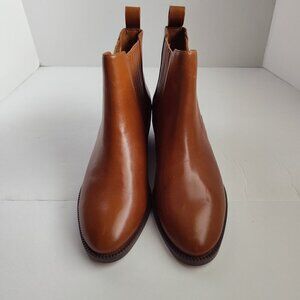 Ladies SZ 6.5B Lauren Ralph Lauren Luggage Leather Bootie